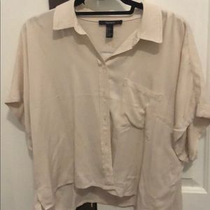 Forever 21 short sleeve button down shirt